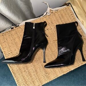 Black Stiletto Ankle Boots